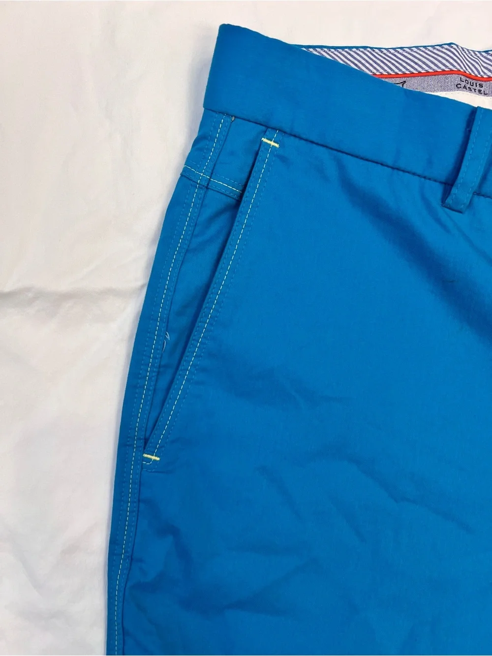 Louis Castel vibrant blue golf trousers